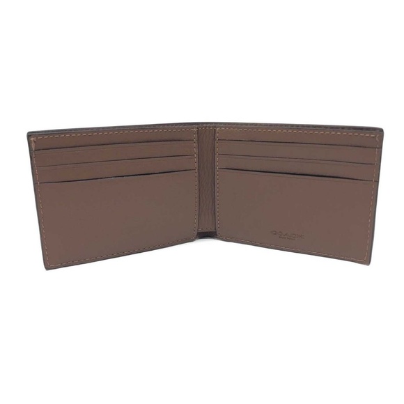 Coach Men’s Slim Billfold Varsity Stripe Wallet - Picture 4 of 5
